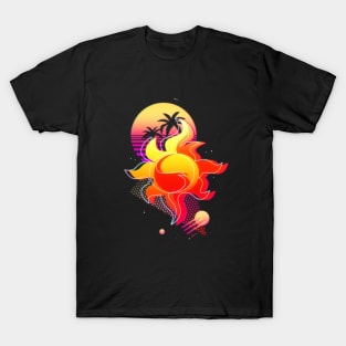 Synthwave Sunset Shimmer Cutie Mark T-Shirt